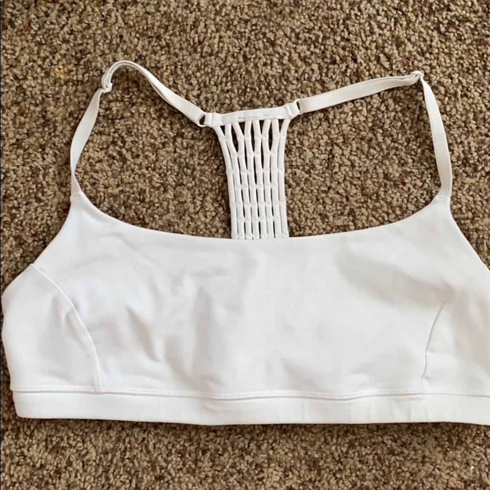 White Lulumeon Sports Bra